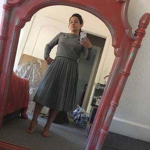 Vintage Black and white dress - A-mazing! 50s